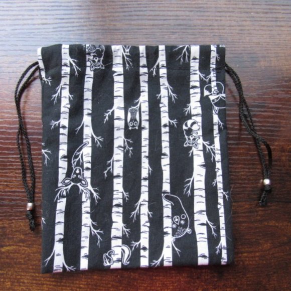 Glow in the Dark Forest Tarot Gemstone Rune Pouch Bag - Picture 6 of 10